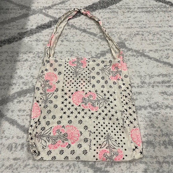 Free People Gauze Boho Reusable Shopping Tote Bag - Picture 2 of 6
